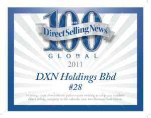 DXN está clasificada como una de las 28 mejores compañías