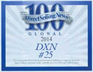 DXN está clasificada como una de las 25 mejores compañías
